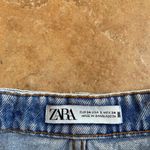 ZARA  Women Light Blue Distressed Cut Off Denim Shorts Size 2 Photo 3