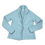 Pendleton Women's Wool Blend One Button Blazer Jacket - Light Blue, Pockets Photo 0