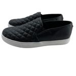 Steve Madden  Women's Quilted Slip On‎ Vegan Leather Sneaker Black Size 11 Photo 2