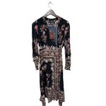 Etro Floral Paisley Print Wraparound Midi Dress Size 6‎ Photo 11