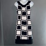 Connected Apparel Women’s Connected Black & White Sheath Shift Dress size Small 4 Photo 4