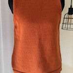 J.Crew Burnt Orange Sleeveless Knit Top – Size Small Photo 0