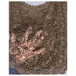 Carmen Marc Valvo Carmen Marc Vavlvo Tan 2Pc Crochet With Sparkly Beads Tank Top & Cardigan XL Photo 7