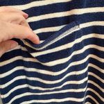 Boden Navy Striped Cotton Terry Cloth Swim Resort Coverup Dress US Size 4 Small Blue Photo 6