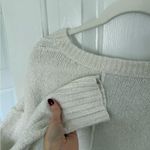 Free People Cream V-Neck Sweater ***small hole in armpit area in last pic**** Photo 5