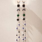 Free People NIP  Dangle Earrings - Silver Blue/Green One Size $38 MSRP No refunds or cancellations  Photo 0