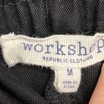 Workshop Republic Clothing Workshop Black 100% Lyocell Pull-on Drawstring Capri Pants w/ Pockets- Medium Photo 12