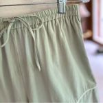 ZARA  Sage Green Drawstring Sleep Pajama Shorts NWT S Photo 3