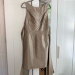 Champagne Rickie Freeman for Teri Jon cocktail dress Tan Size 6 Photo 1