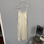 Vassarette Off-White Slip Dress Adjustable Straps Layering Lingerie Sheer Cream Size 36 Photo 5