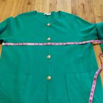 J.Crew Summer Green Cotton Merino Wool Giselle Sweater Blazer Sz L Photo 3