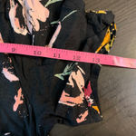 Fat Face Black Floral Midi Wrap Dress Puff Sleeve Tie Waist 6 Full Button Front Photo 13