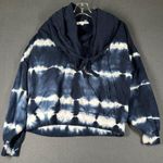 Young Fabulous and Broke Young Fabulous Broke Medium Navy Tie Dye Draped Hoodie Sweater Long Sleeve Photo 1