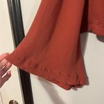 Free People  Stars Aligned Boho Cropped Terracotta Blouse size Large Photo 3