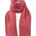 ZARA  Accessories Women's Red Ribbed Knit Cozy Shawl Wrap Neck Scarf One Size Photo 1