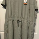 Chic Asymmetrical Dress in Sage Green Size XXL Photo 0