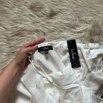 Lulus LULU’S More Than Gorgeous White Mesh Ruffled Swiss Dot Midi Dress Photo 6