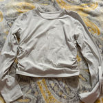 Lululemon  all it takes ribbed long sleeve light vapor size 6 Photo 0