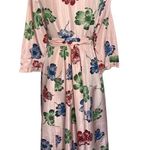Vintage Pink Floral Wrap Handmade Dress Size 10 Photo 1