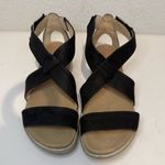 Ecco  Damara Black Leather Crossover Strap Sports Sandals EU 37 Photo 1