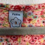 Farm Rio Top Ditsy Floral & Lace Babydoll Tie Waist Tee Sz P (S) GUC w/ Llamas! Photo 3