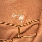 Aerie Offline by Real Me Crop Hi-Rise Shimmering Bronze Leggings MEDIUM Photo 2