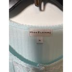 Brand New Miss Elaine Women's Size XL Aqua Paisley Print Lace Trim Nightgown Blue Photo 4
