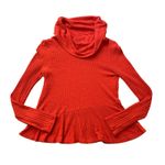Anthropologie Maeve  orange knit turtleneck long sleeve top size S Photo 11