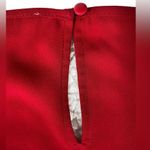 Loft  red sleeveless tank top blouse women's size medium rounded neck lace front Photo 6