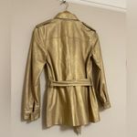 Ralph Lauren Purple Label Metallic Gold Leather Safari Jacket | Goatskin Italy Photo 2