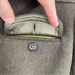 J.Crew Green Military Wool Brass Button Jacket Photo 8