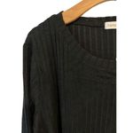 Fantaslook Sweater Womens XL Black Ribbed Full Button Accent Long Sleeve NEW Photo 2