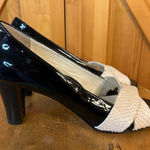 Taryn Rose  Peep Toe Black Patent Leather High Heel Women's Shoes EU 38 US 7.5-8 Photo 0