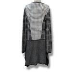 BCBGMAXAZRIA Monaco Size L Black White Houndstooth Sweater Dress Academia Photo 7