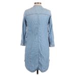 J.Crew  Chambray Shirt Dress Womens XXS Coastal Cowboy Mini Blue Casual Western Photo 1