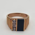 Park Lane Gold Tone Onyx & CZ Ring (11) Photo 4