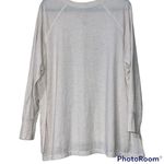 State of Mine  x-large fall pumpkin tshirt long sleeve metallic orange semi sheer Photo 3