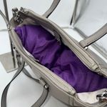 Kate Spade  Nylon Tote Bag Shoulder Crossbody Grey Silver Hardware Photo 7