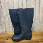 Hunter Women's Original Tall Rain Boots Navy Blue Size 5 Photo 6