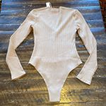 Makers of Dreams Maker of Dreams Ribbed Beige Bodysuit Photo 6