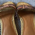 ALDO Gold Multicolor Woven Slip-On Flat Sandals Size 7 Photo 5