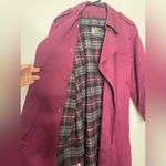 London Fog Vintage  Women's Trenchcoat Burgundy 
Size 12 Regular Photo 8