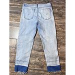 Hudson Jeans Hudson Zoey Jeans‎ Size 31 Light Wash Distressed Cropped Frayed Hem Denim Photo 1