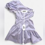 DO+BE Lavender One-Shoulder Puff Sleeve Dress - Size Small Photo 4