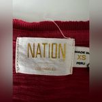 Nation Ltd  Puff Shoulder long sleeve Cotton Tee Shirt V neck XS Photo 2