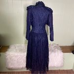 Jessica McClintock  Vintage High‎ Neck Basque Drop Waist Lace Princess Dress 6 Photo 4