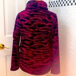 Zella  burgundy and black fuzzy turtleneck sweatshirt/ tunic. Size XS. NWT. Photo 8