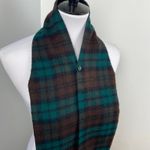 Vintage Plaid Vest Scarf Classic Tartan Brown Green Unisex Photo 1