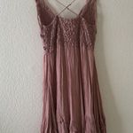 Free People  FP One "Adella" Slip Mini Dress Crochet Tiered Ballet Photo 8