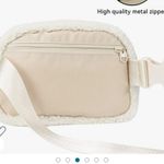 Fleece Belt Bag Women Sherpa Crossbody Waist Bag Adjustable strap Cream color Ne Photo 3
